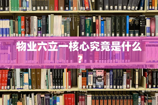物业六立一核心究竟是什么？