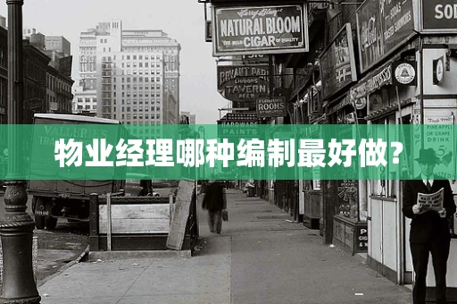 物业经理哪种编制最好做？
