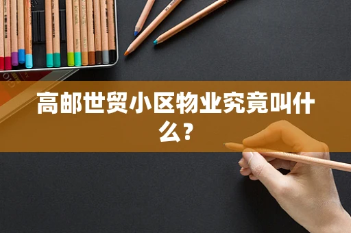 高邮世贸小区物业究竟叫什么？