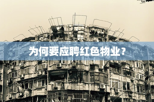 为何要应聘红色物业？