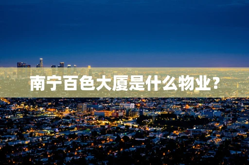 南宁百色大厦是什么物业？