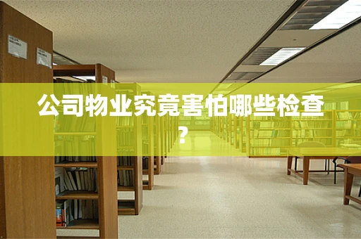 公司物业究竟害怕哪些检查？
