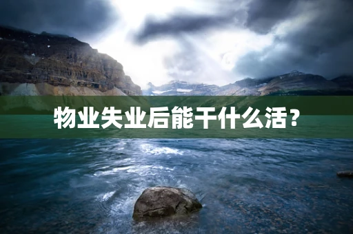 物业失业后能干什么活？