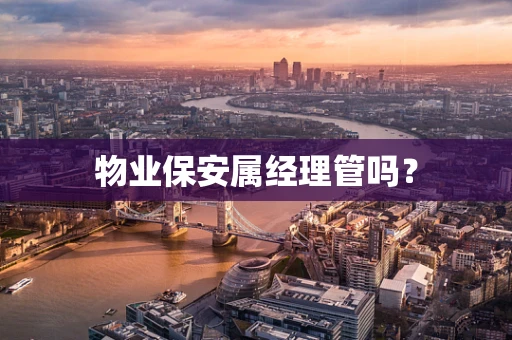 物业保安属经理管吗？