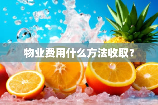 物业费用什么方法收取？