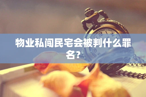 物业私闯民宅会被判什么罪名？