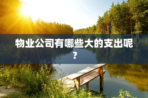 物业公司有哪些大的支出呢？