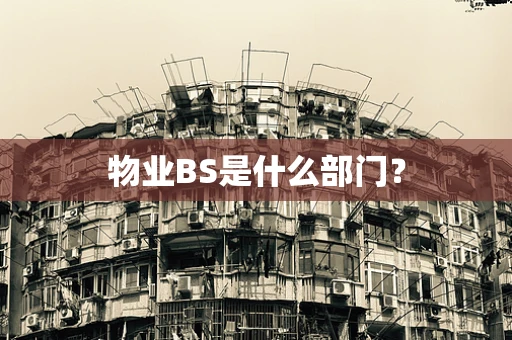 物业BS是什么部门？