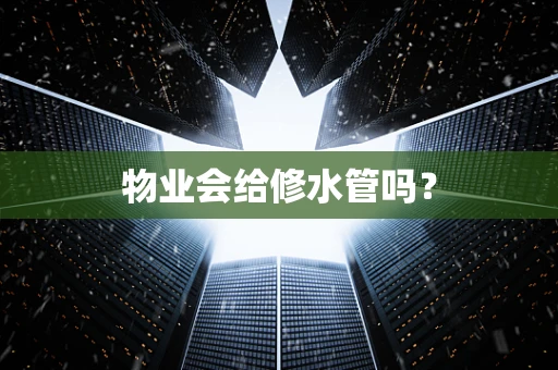物业会给修水管吗？