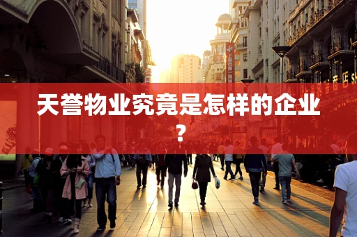 天誉物业究竟是怎样的企业？