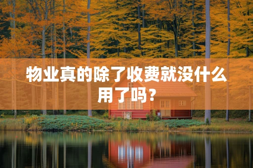 物业真的除了收费就没什么用了吗？
