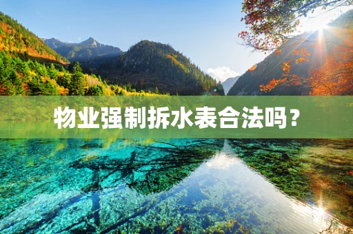 物业强制拆水表合法吗？