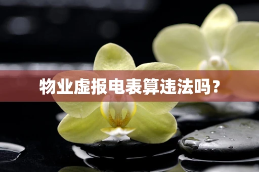 物业虚报电表算违法吗？