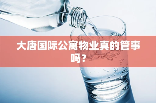 大唐国际公寓物业真的管事吗？