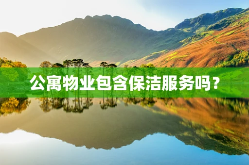 公寓物业包含保洁服务吗？