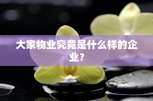 大家物业究竟是什么样的企业？