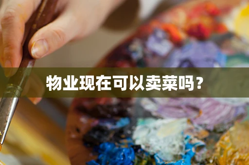 物业现在可以卖菜吗？