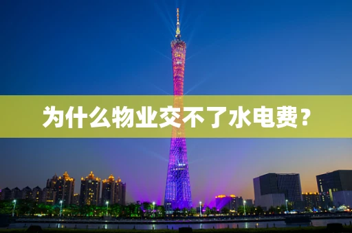 为什么物业交不了水电费？